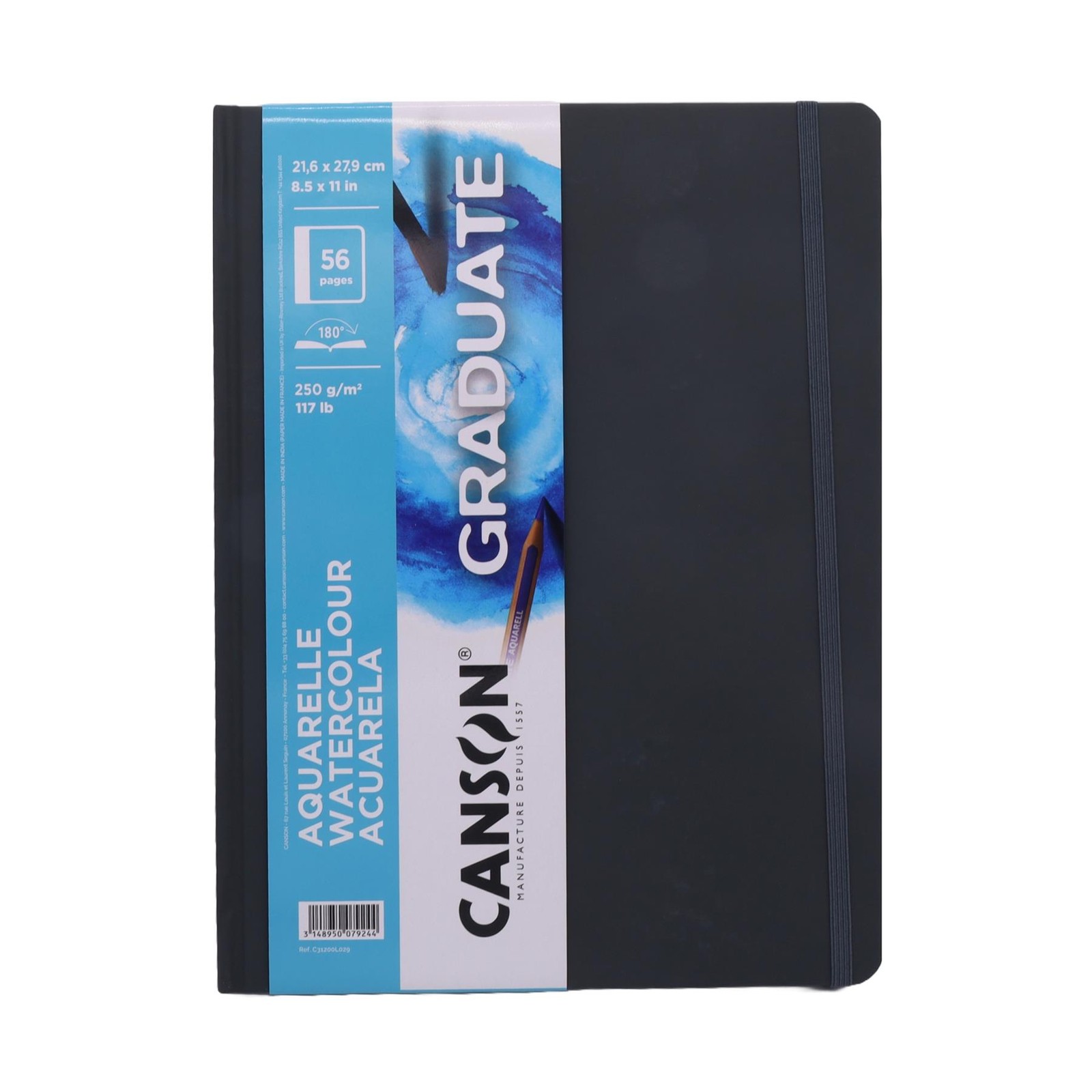 Canson Graduate Watercolour Pad 8.5x11" – 28 Sheets, Stitched, Soft Touch