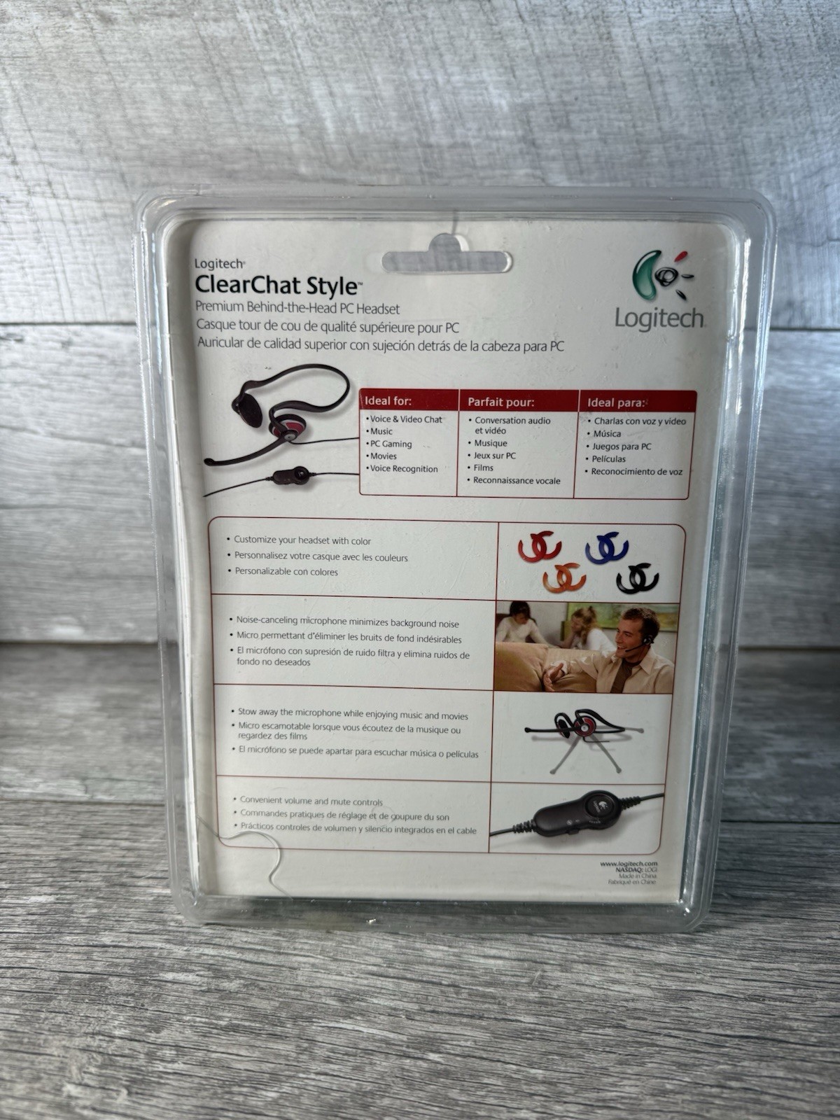 Logitech ClearChat Style Premium Behind the Head PC Headset New Sealed
