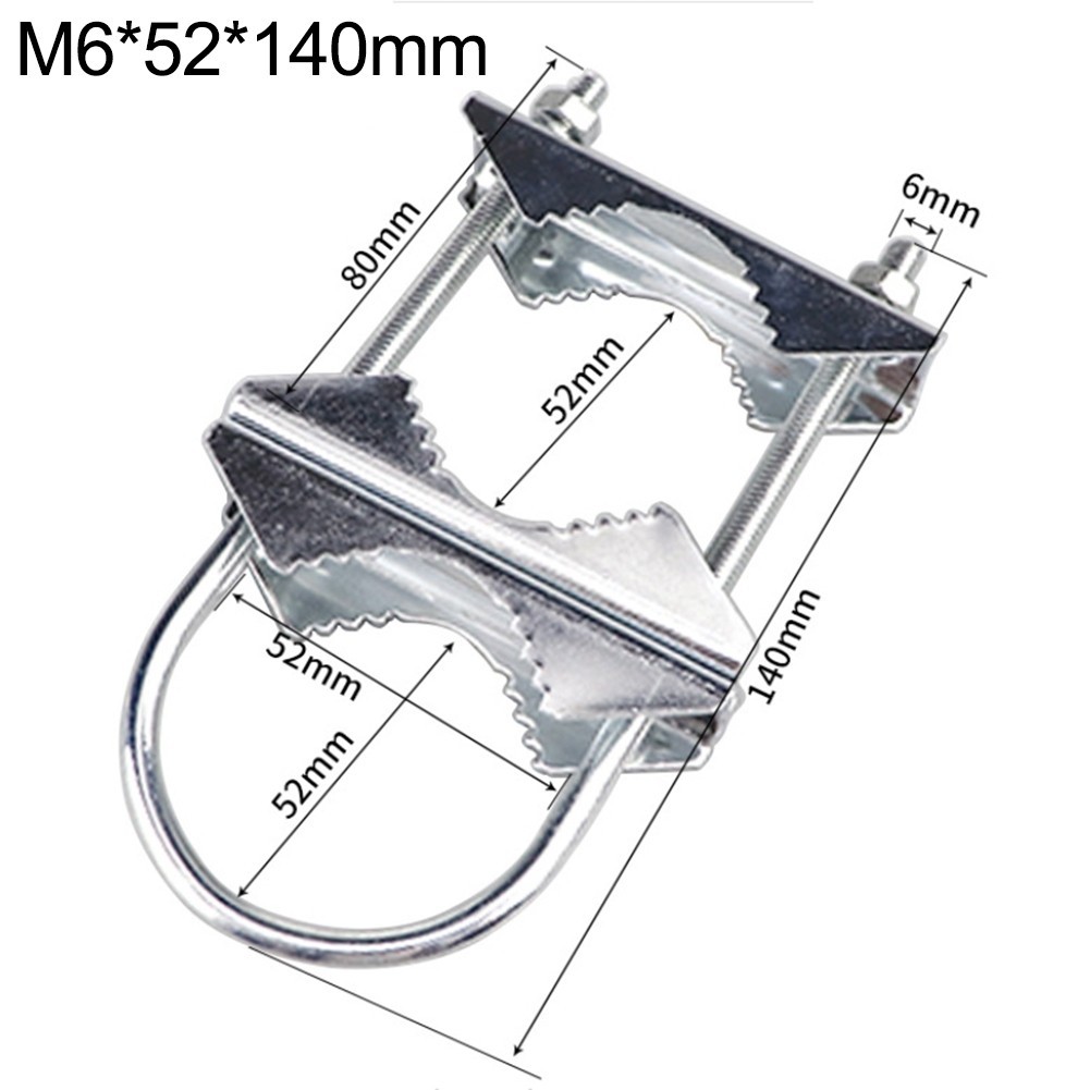 Secure Mast Clamp Mounting Bracket for Round Pipe Poles