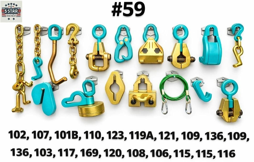 SET#59 - 17 PIECE AUTO BODY FRAME MACHINE TOOL AND CLAMP SET MEGA DEAL