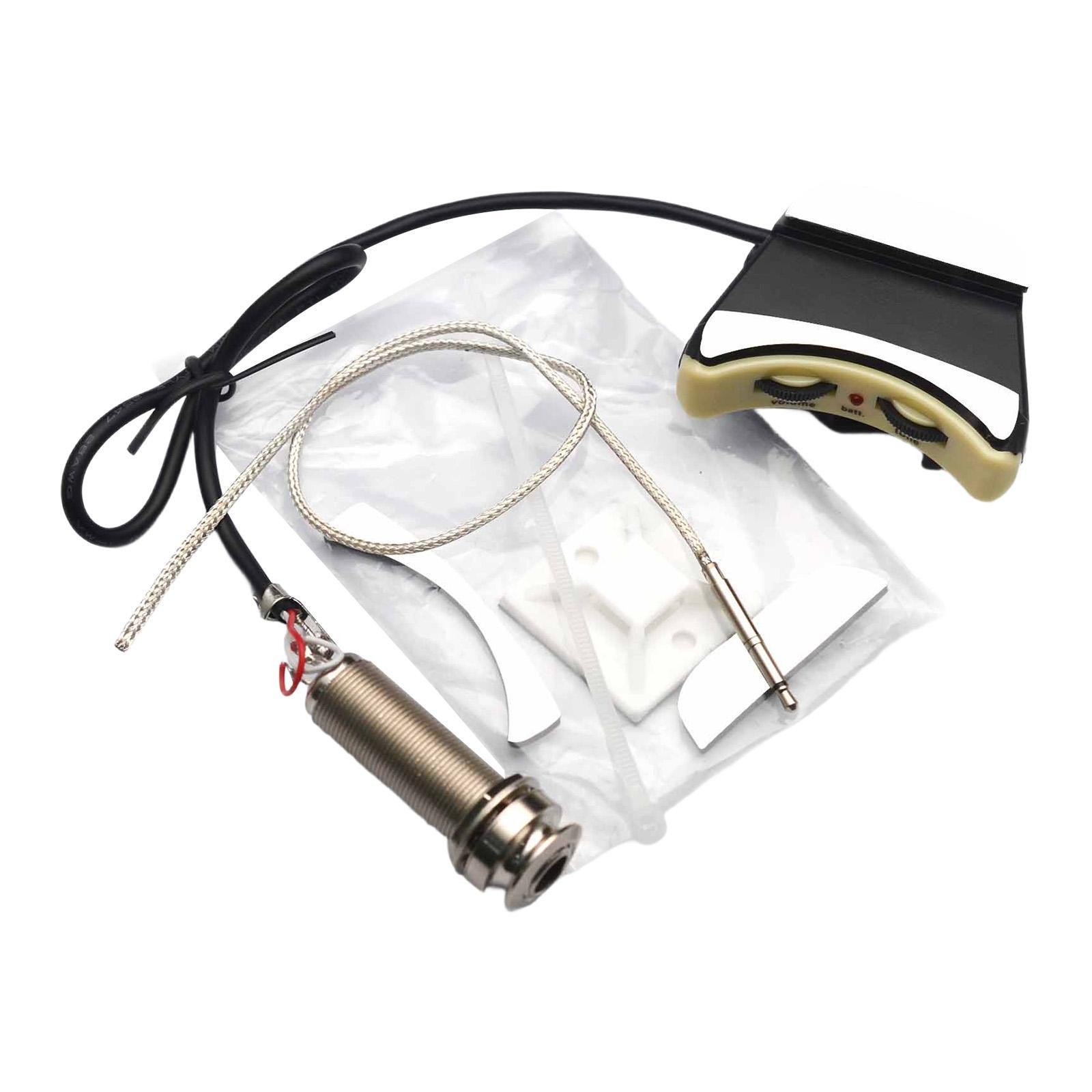 Ukulele Piezo Pickup Soundhole Mount Guitar Active Pickup