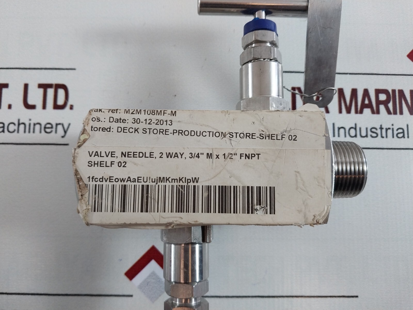 Rueger ss 316l/ 6000 psi needle valve