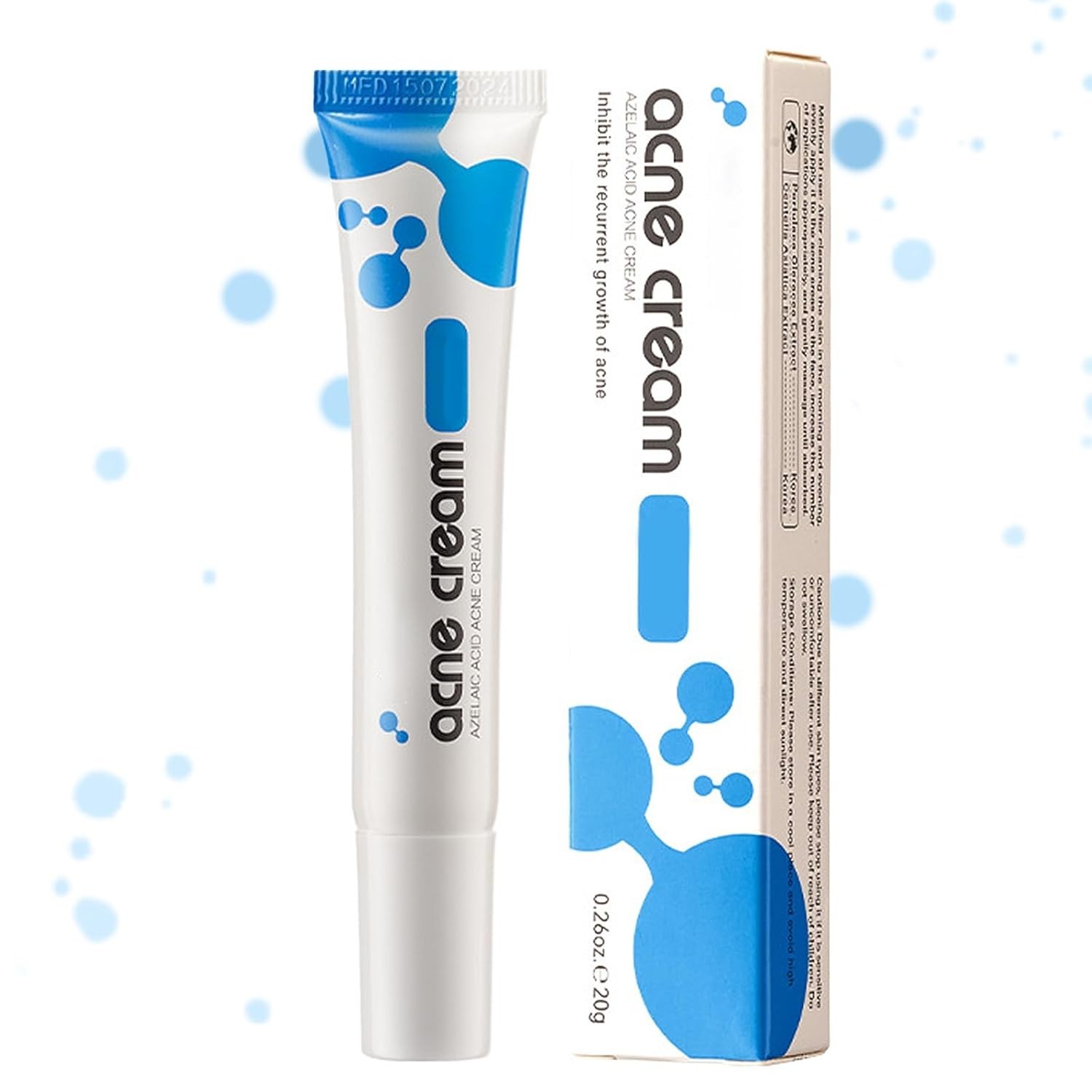 Azelaic Acid Acne Cream for Face,Azelaic Acid with Hyaluronic Acids for Face Red