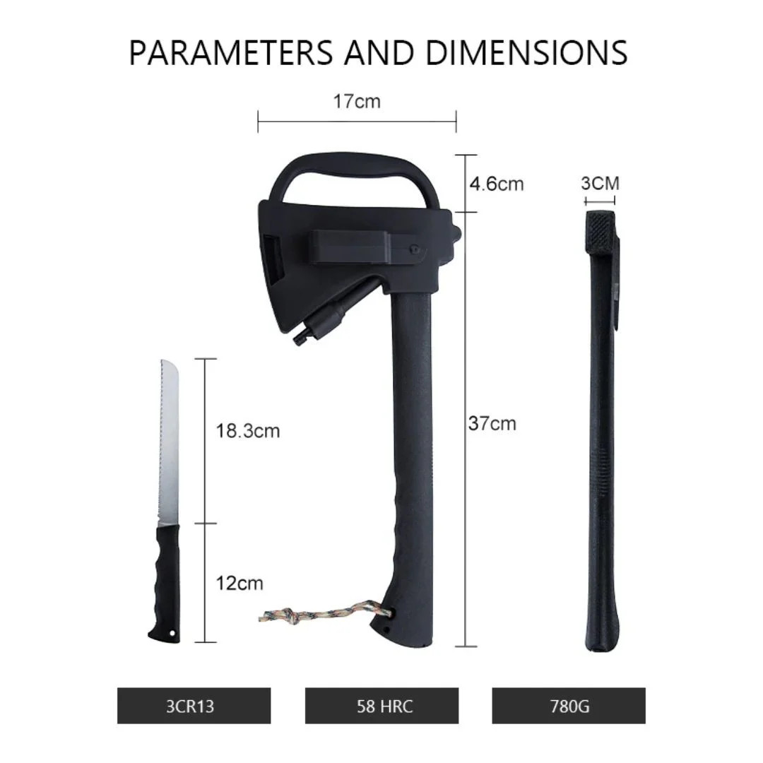 3‑in‑1 Tactical Survival Axe System | PrepPro