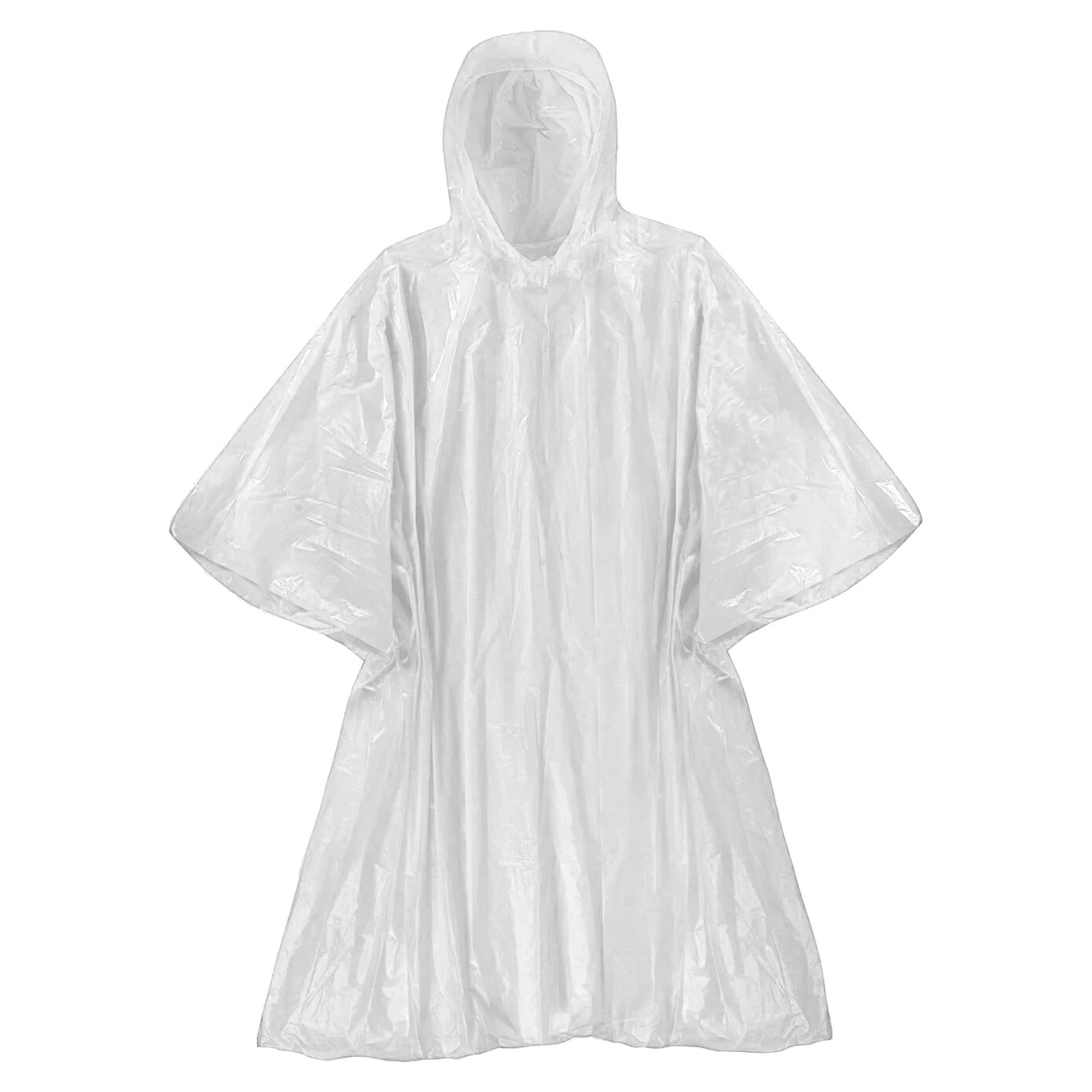 200 Individually Packaged Disposable Rain Ponchos - Clear - One Size