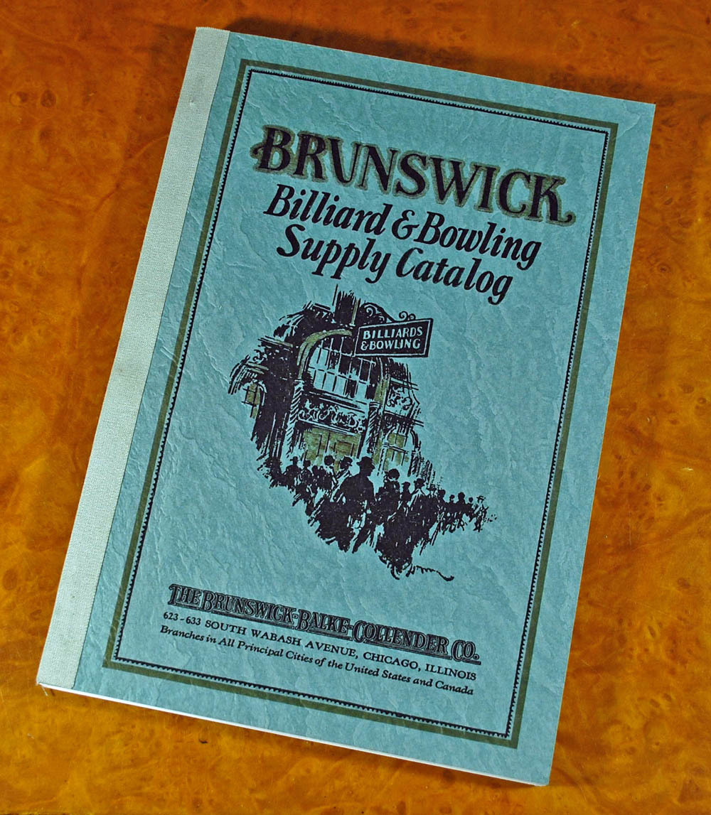 Repro of 1928 Brunswick (BBC) Billiard & Bowling Supply Catalog