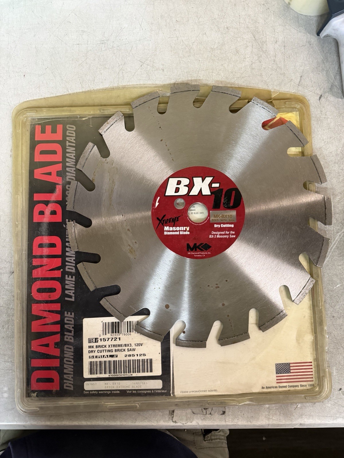 NEW Xtreme Masonry Diamond Blade MK-BX10 ITEM# 157721