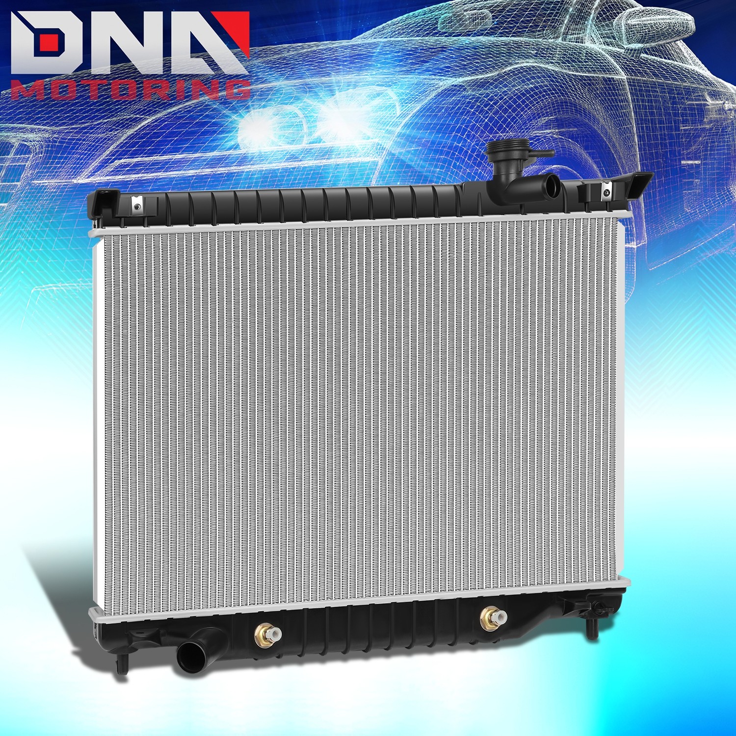 For 2002-2009 Chevy Trailblazer GMC Envoy XL XUV Radiator Aluminum Core 2458