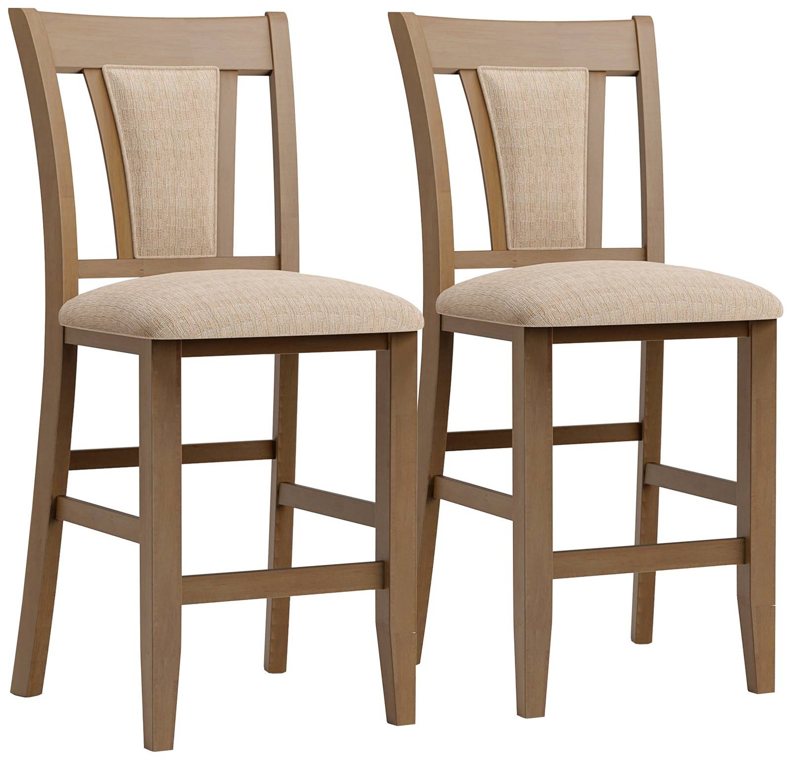 Arena 25 3/4" Natural Tone Wood Counter Stools Set of 2