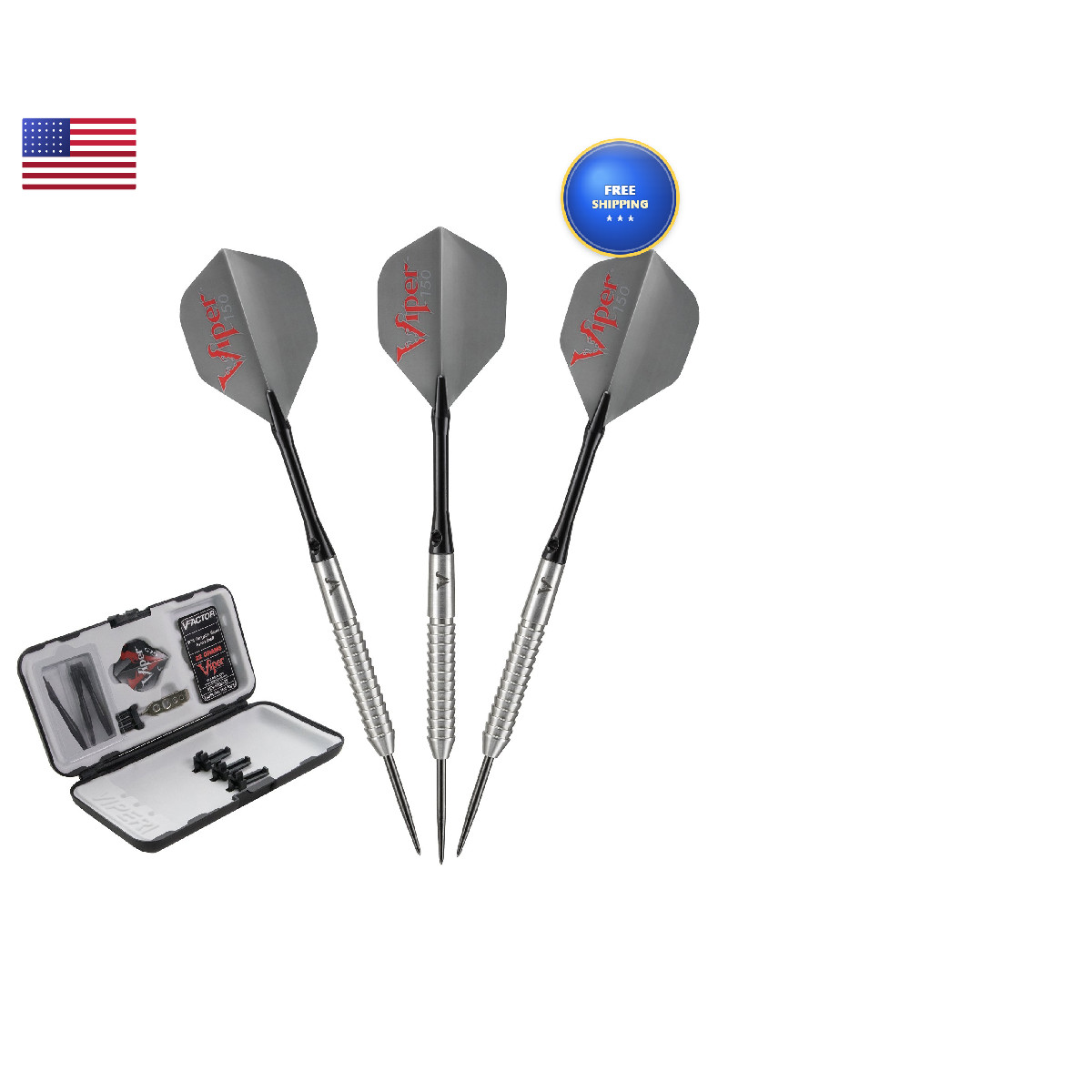 Viper By Gld Products V-Factor 90 Tungsten Steel Tip Darts Storage/Travel Case