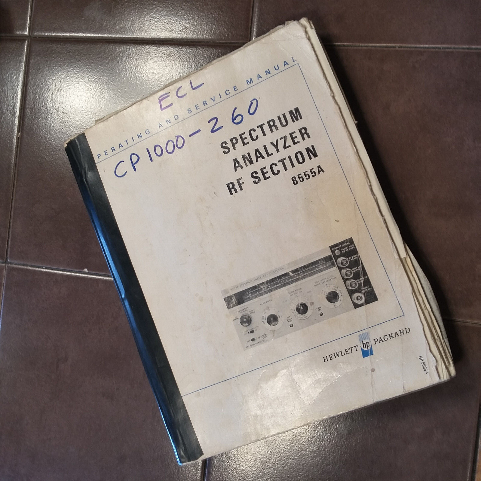 HP Hewlett Packard 8555A Spectrum Analyzer RF Operator & Service Manual