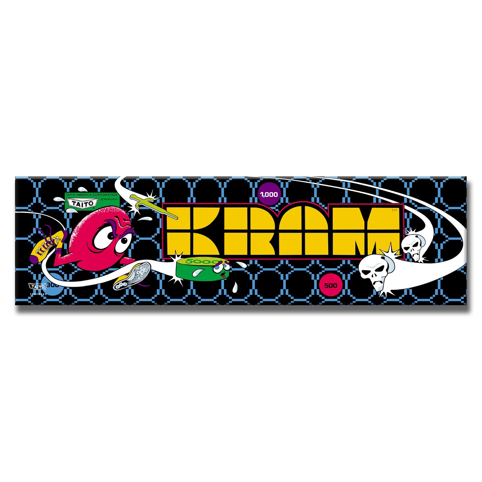 Kram Premium Arcade Marquee For Reproduction Header/Backlit Sign