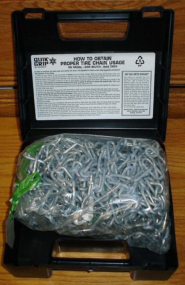 New Quik Grip QG1138 Tire Snow Chains SCC
