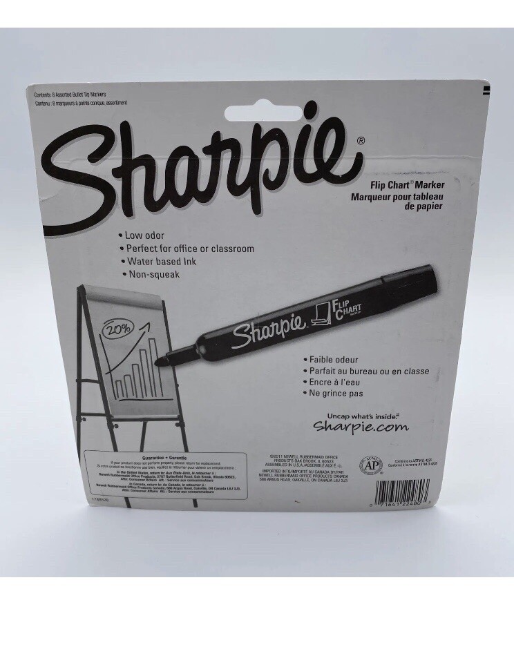 Sharpie Flip Chart 8CT bullet conique marker