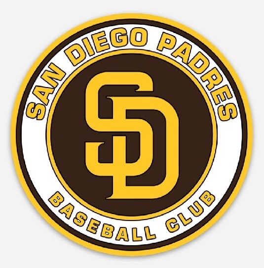 San Diego Padres STICKER - MLB California SD baseball