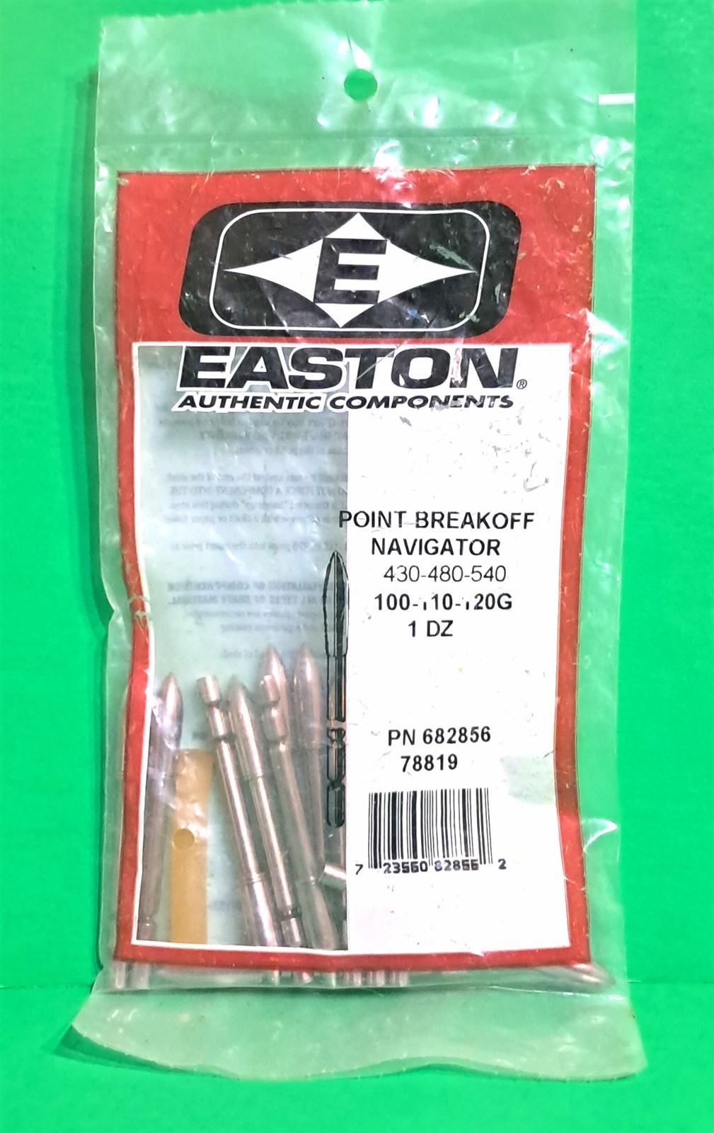 Easton Navigator 430, 480, 540 Break-Off Target Points - 100 to 120 gr. New Pack