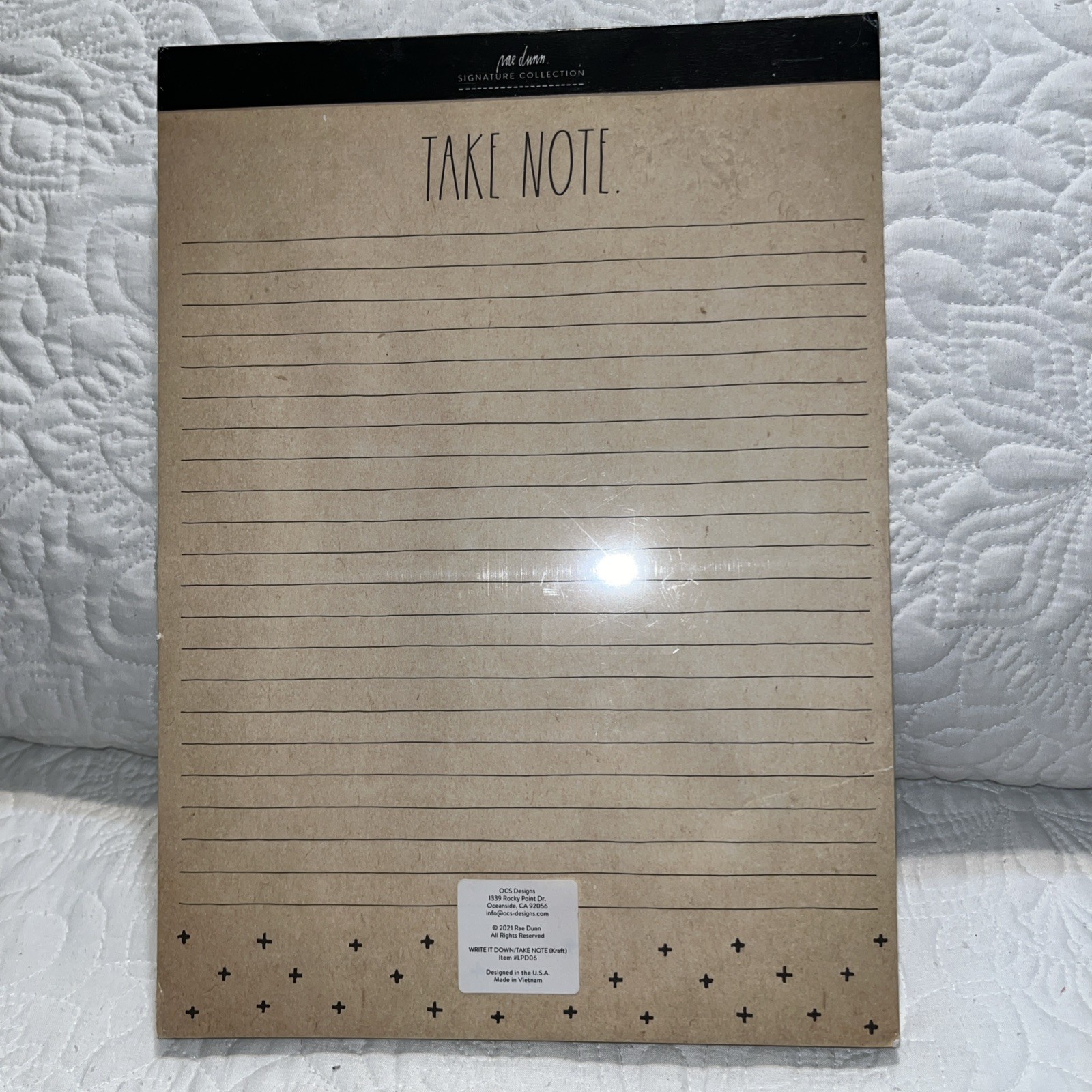 Rae Dunn 2 pack legal pads! Brand New  Good For Home Office Or Work From Home