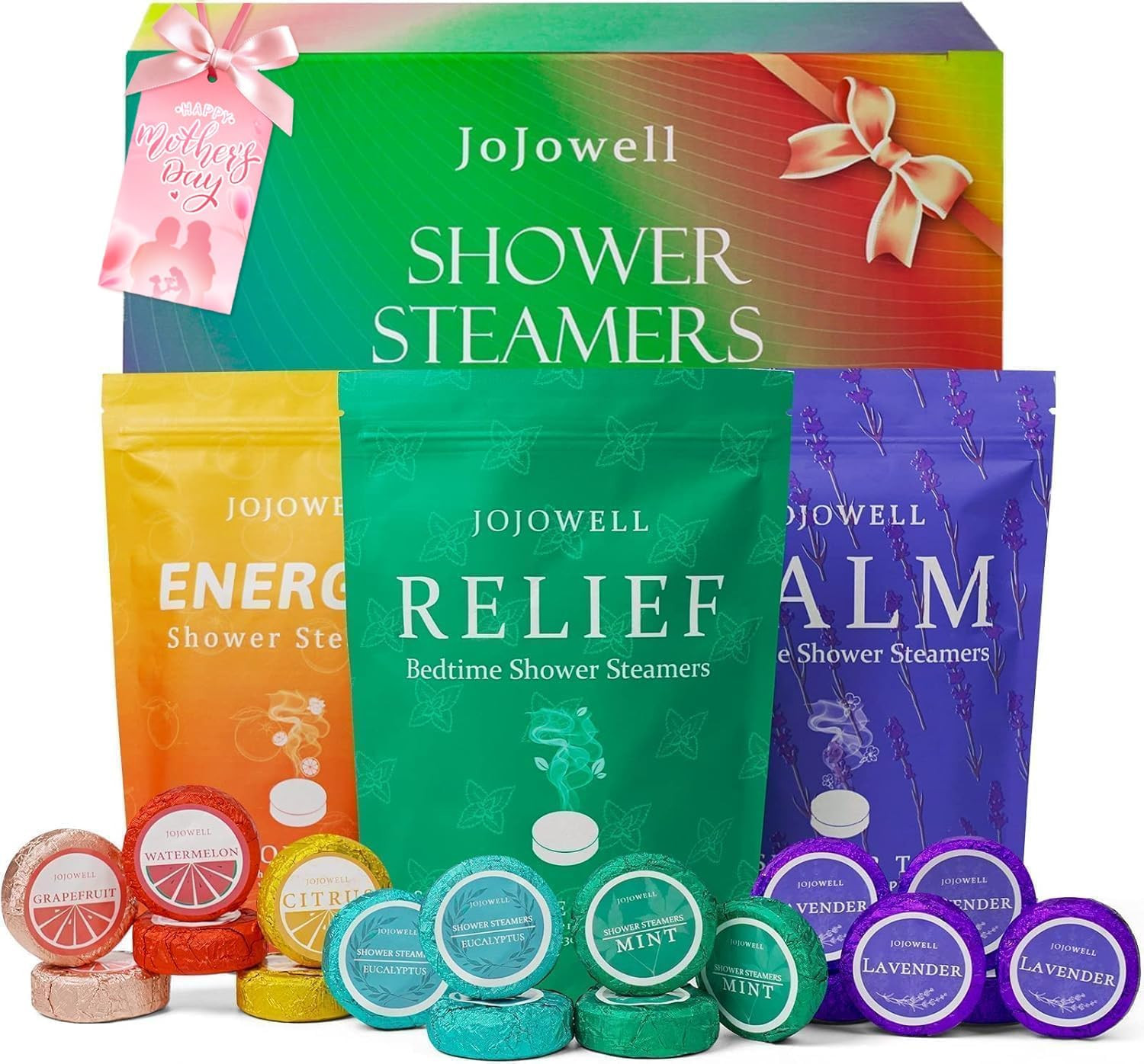 Shower Steamers Aromatherapy - 18 Pack Birthday Gifts for Women, Men, Self Care