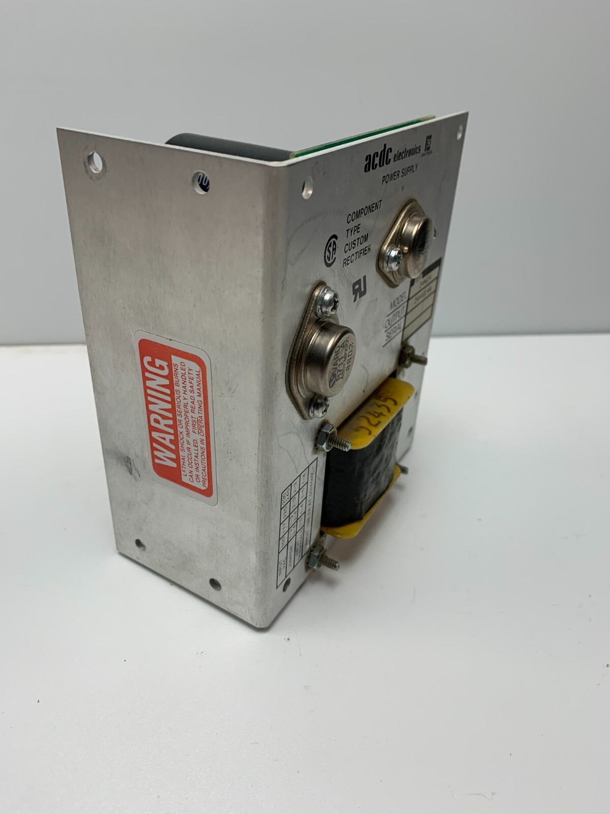 New! acdc Electronics Model 24N2.4 Power Supply 24V