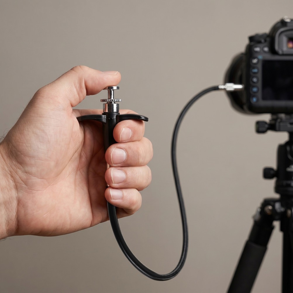 Vibration Free Shutter Cable Release Bulb Lock Mechanical Camera 15.7 Inch