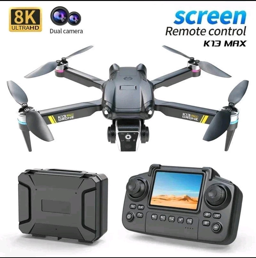 ✅ Drone K13MAX 8K HD Dual Camera 5G GPS Obstacle Screen Pro FPV Gift