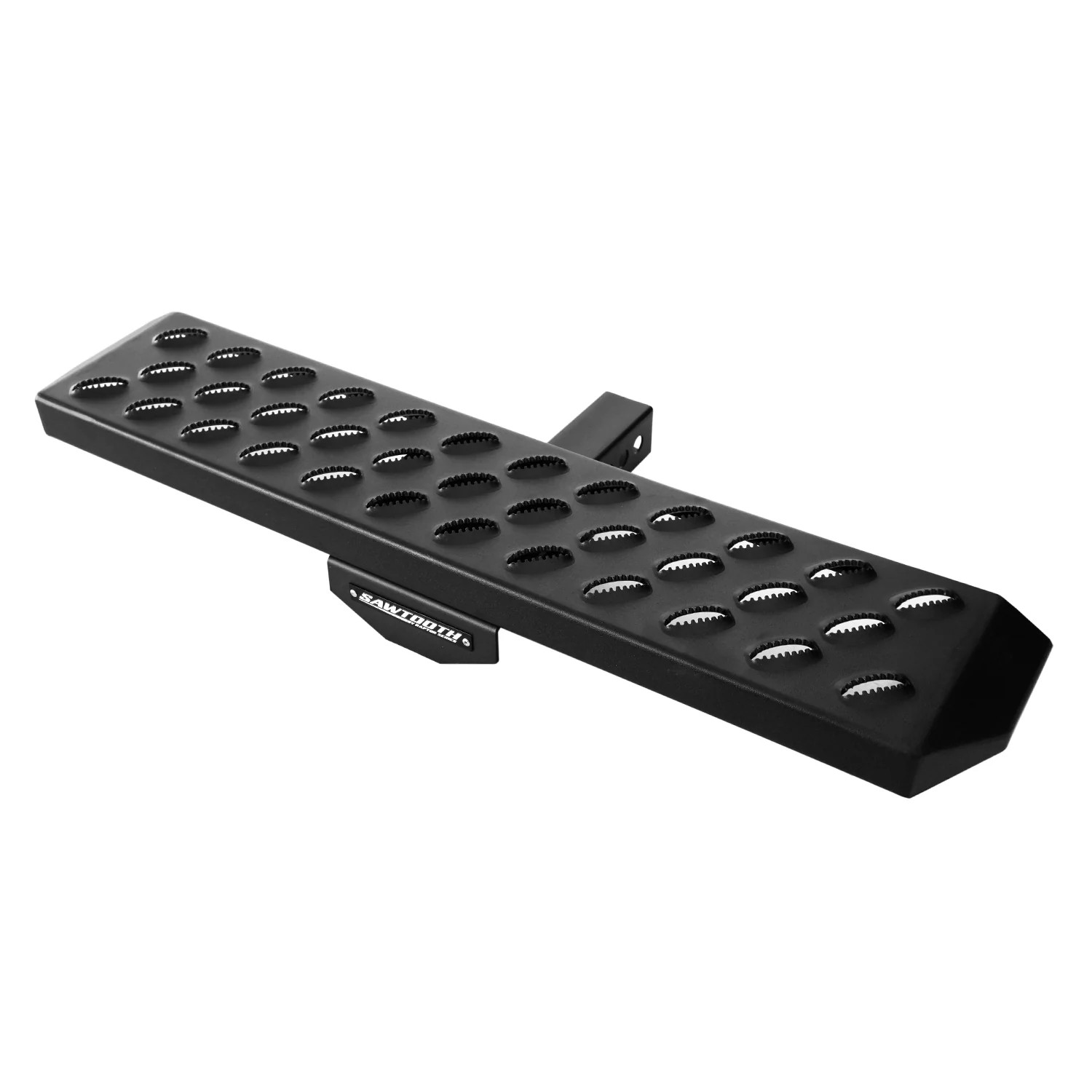 2in Receiver Trailer Hitch Step Sawtooth Black Aluminum Bumper Guard 29x6.5in