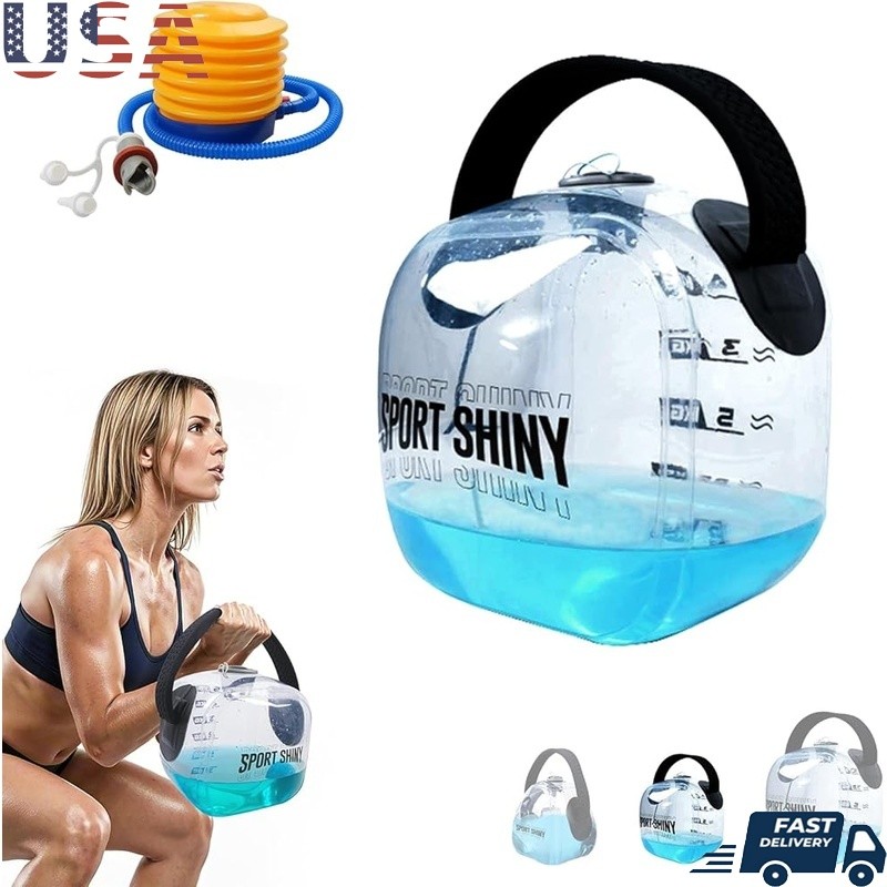 Adjustable Kettlebell 2-22LB Water Filled Portable Fitness Tool Travel Friendly