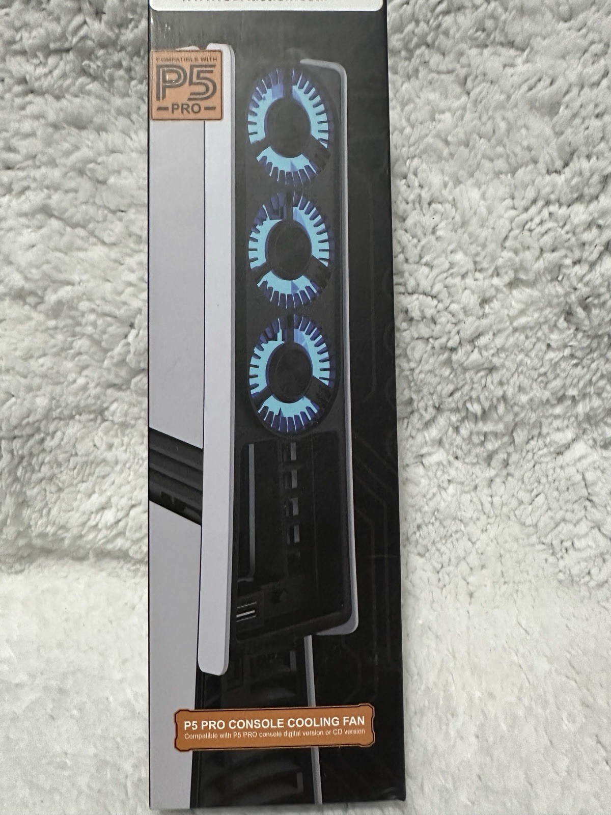PS5 Pro Cooling Fan 3 Fan USB Console Cooler LED For Disc & Digital