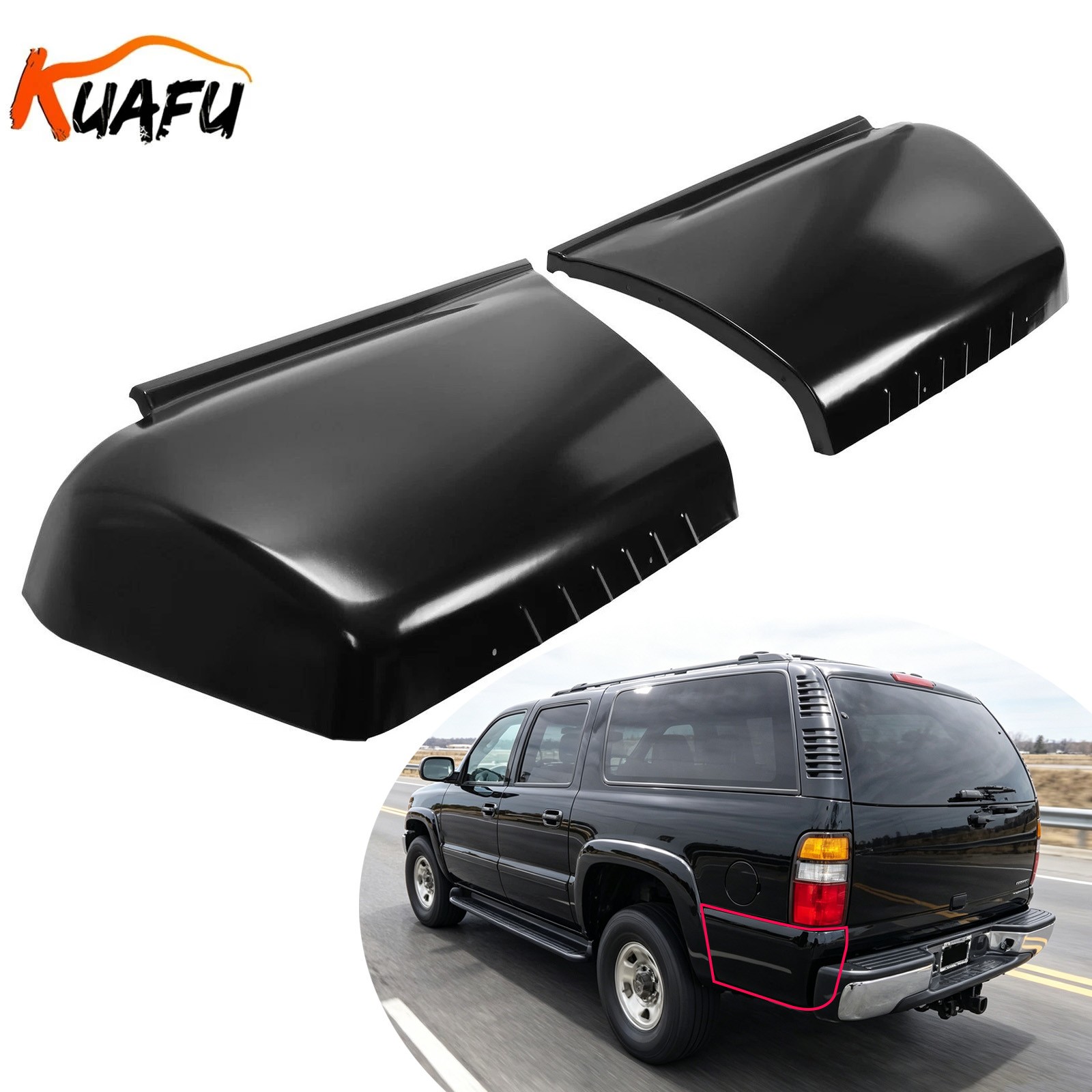 Pair Fits 2000-2006 Chevrolet Suburban/ GMC Yukon Lower Rear Quarter Panel