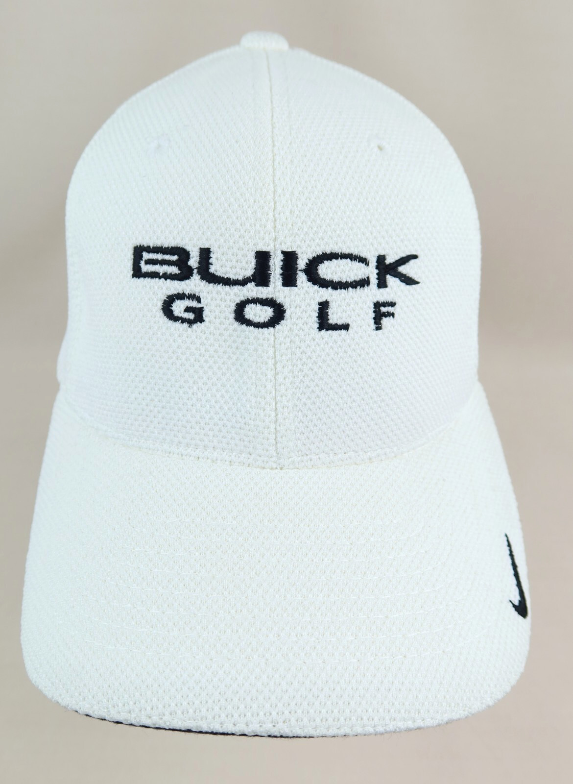 *NEW WITH TAG* Nike BUICK GOLF Dri-Fit Cap Hat / White / FlexFit Small-Medium