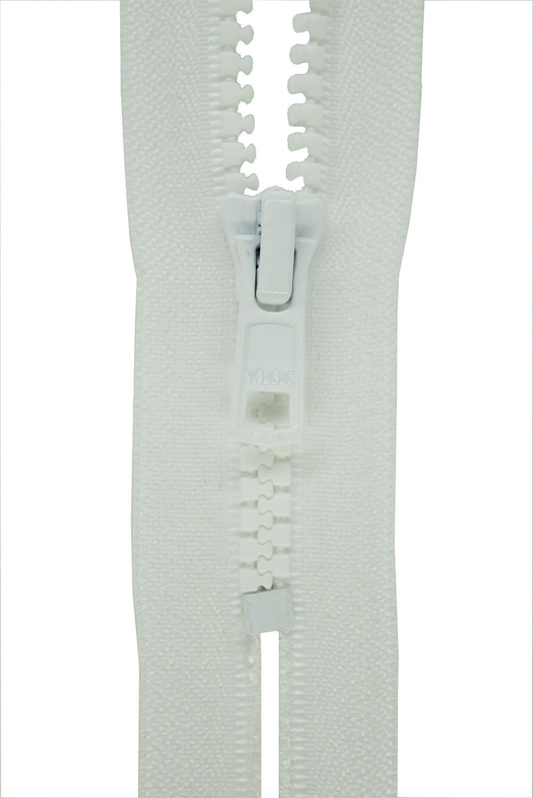 Plastic Teeth Hinge Chain 5MM White 16 - 26CM Automatic Divisible