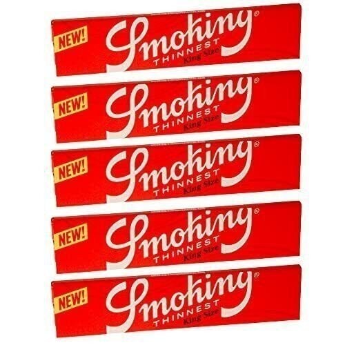 Smoking Brand Thinnest Cigarette Rolling Papers King Size (110mm) - 5 Booklets