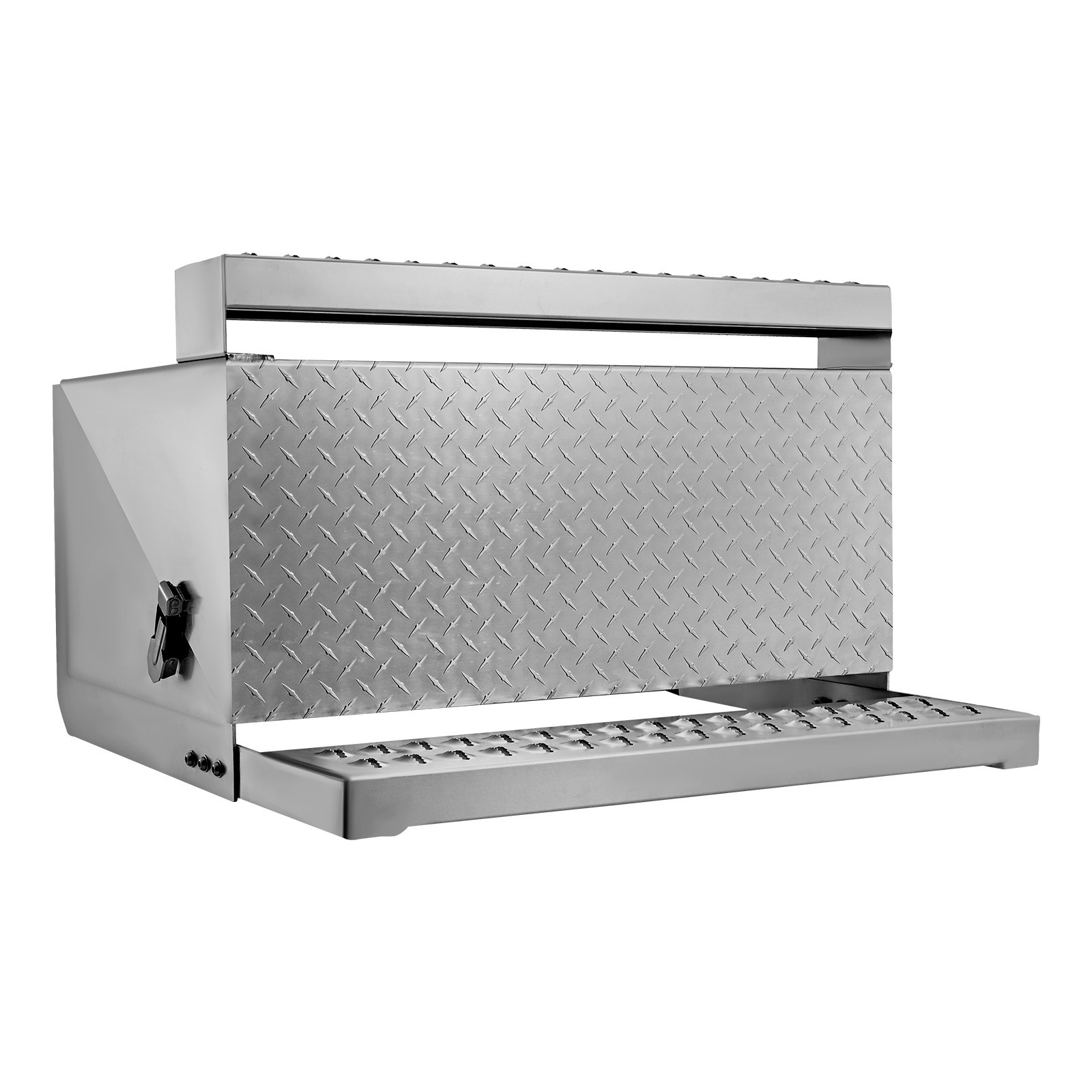 Uimoso Semi-Truck Aluminum Step Toolbox 31" x 30" x 19" Durable Storage Box