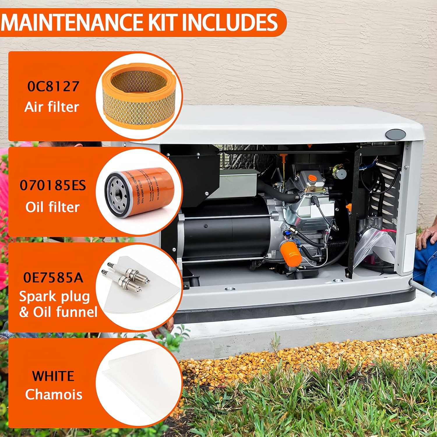 5664 Generators Maintenance Kit for Generac 12-18 kW automatic standby generator