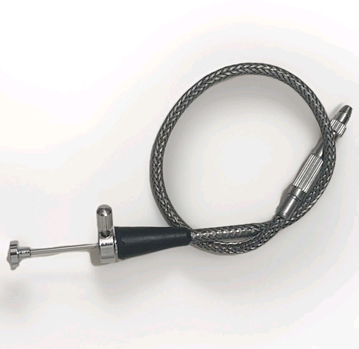 Vintage Metal Japan 10" Camera SHUTTER RELEASE Cable Stainless Threaded Adapter