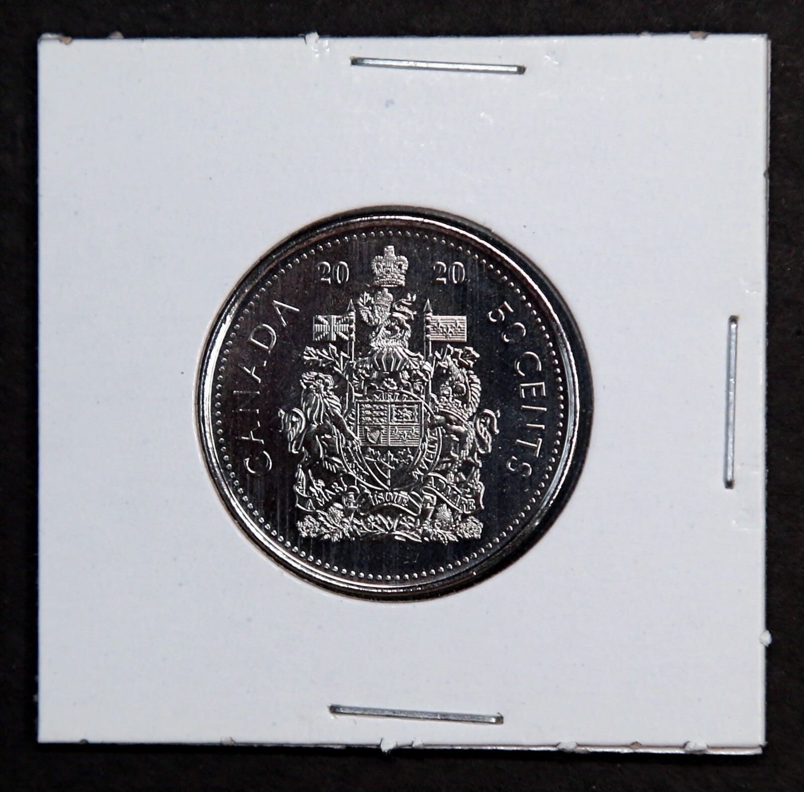 2020 Canada Coat of Arms 50 Cent Coin BU From Canadian Mint Roll