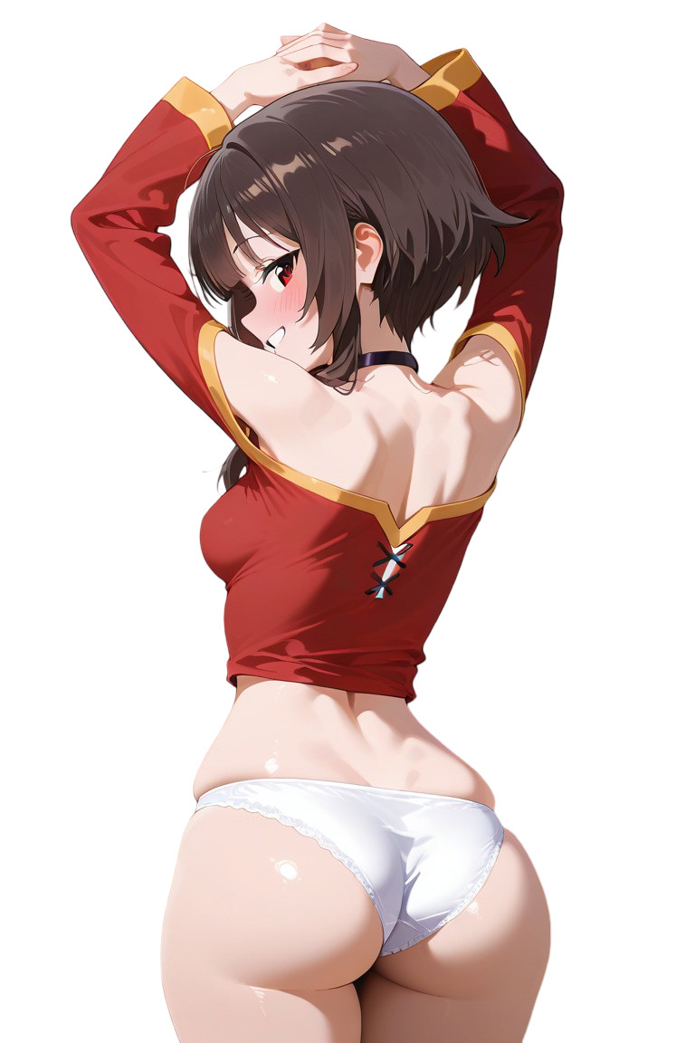 Megumin Konosuba Waifu Weatherproof Anime Sticker 6" Car Decal