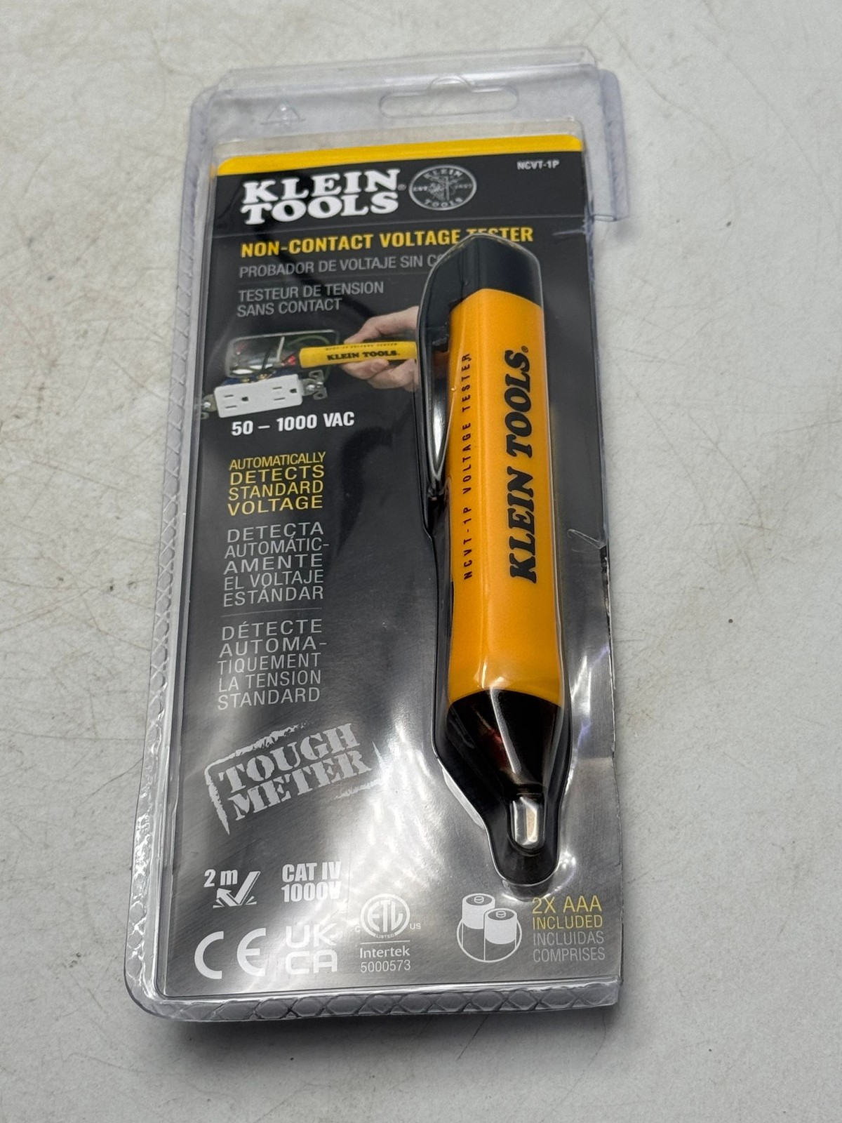 Klein Tools NCVT-1P Non-Contact Voltage Tester 50-1000VAC Yellow New Sealed