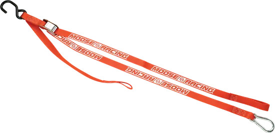 Moose Racing Orange Carabiner Tie Down Straps ATV