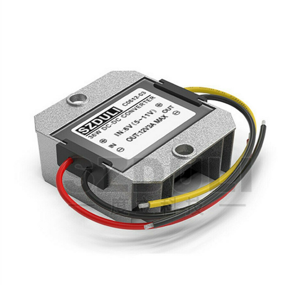 DC-DC Car 6V Step Up to 12V 3A 36W Boost Power Converter regulator Module