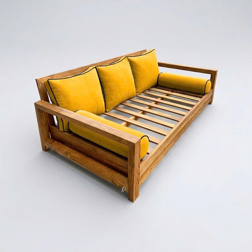 |COVER ONLY| STYLE 3 Crib Bolster Pillow Daybed Porch Swing Contrast Trim AD108