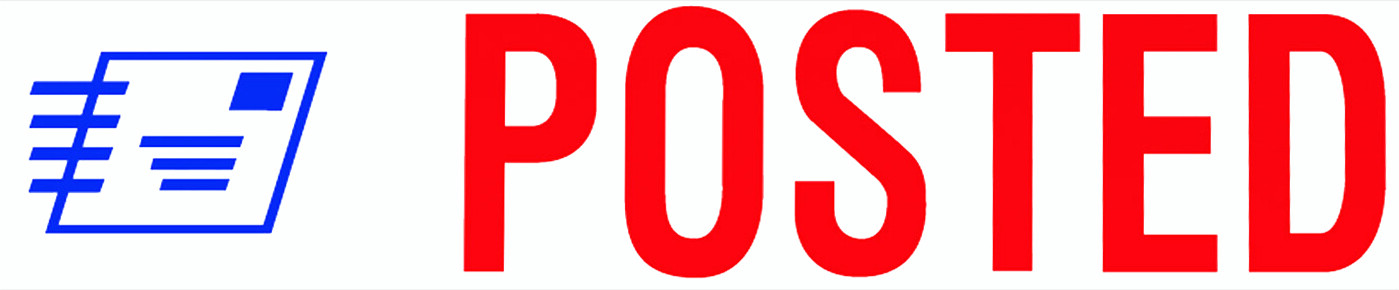 Trodat "POSTED" Self Inking Rubber Stamp