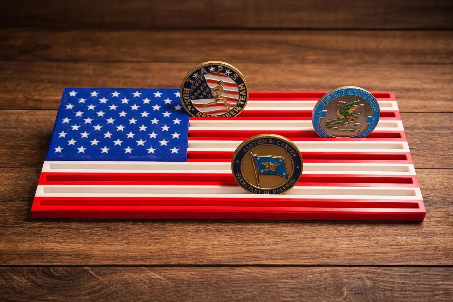 Military Challenge Coin Holder Army Navy Marines, Veteran Police Law, Patriotic