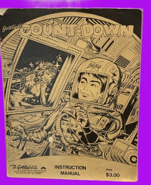 1979 COUNT-DOWN GOTTLIEB PINBALL MACHINE MANUAL