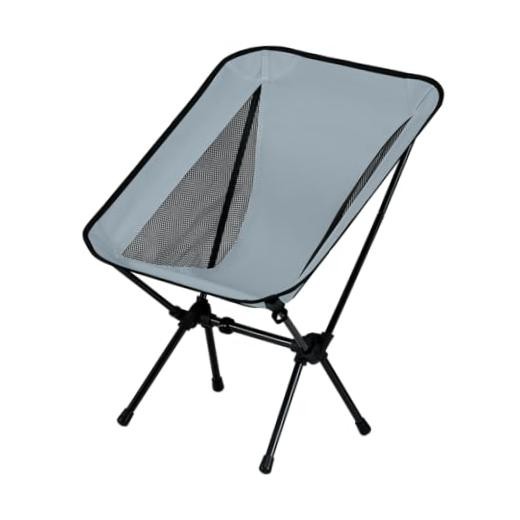 Lightweight Portable Essential Compact Camping Chair,Sturdy with X Glacier Gray