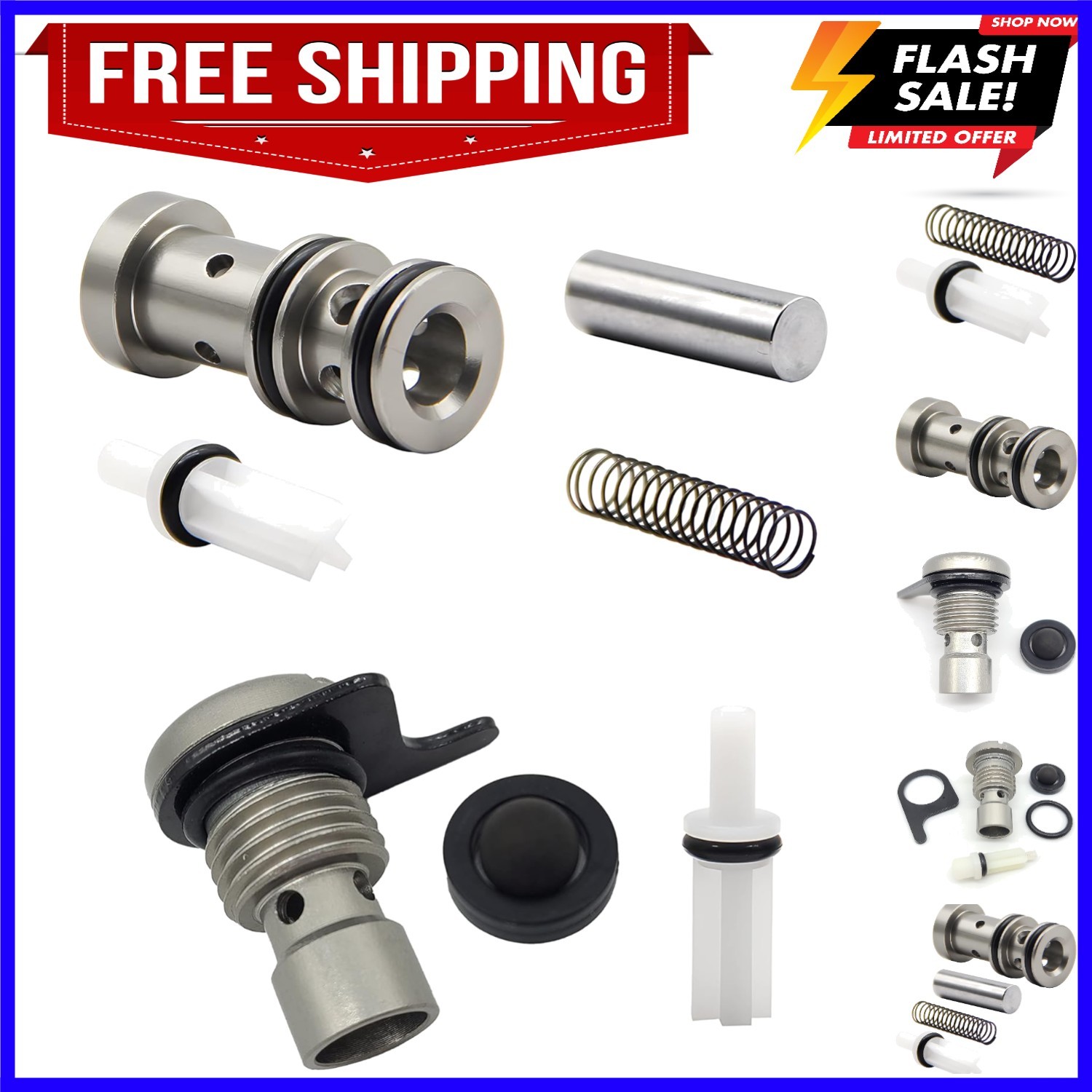 Plunger Valve and Trigger Valve Set Replacement for Hitachi NR83A NR83A2 NR83...