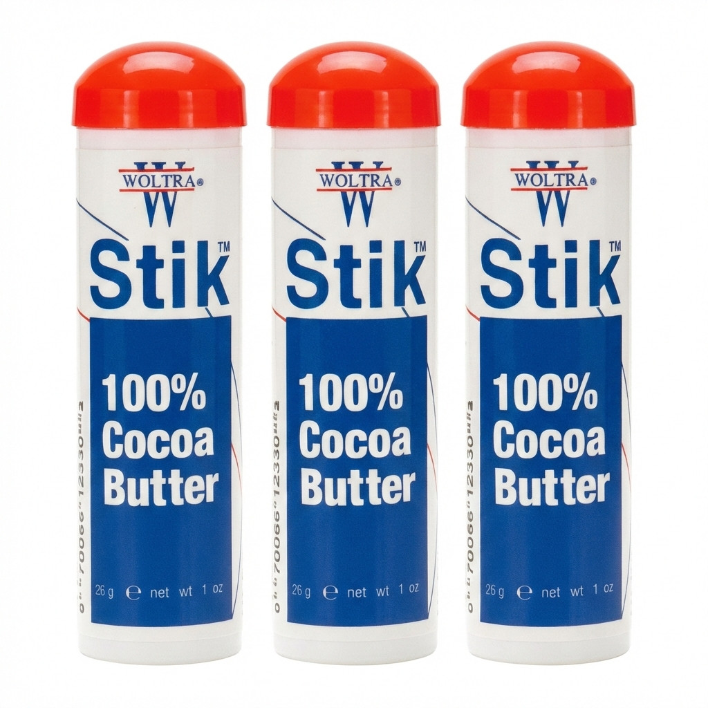Woltra 100% Cocoa Butter Stik, 1 oz - 3Pack