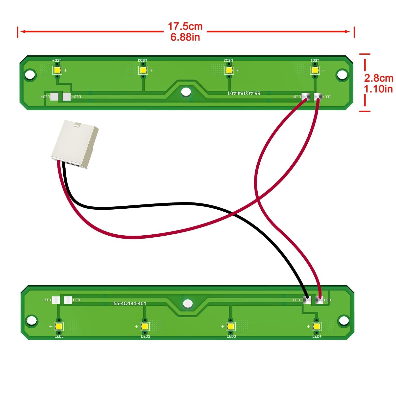 Whirlpool Refrigerator LED Light Replacement Compatible with WRX735SDHZ