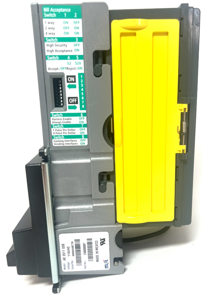 MARS MEI AE 2611 U5E 115V Bill Validator Acceptor $1 $5 $10 $20