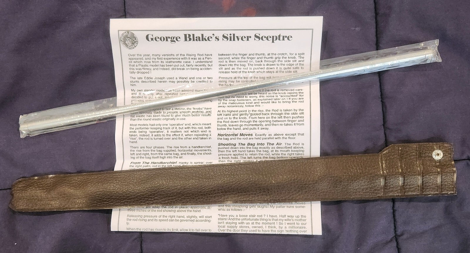 Blake's Silver Sceptre (See Video)